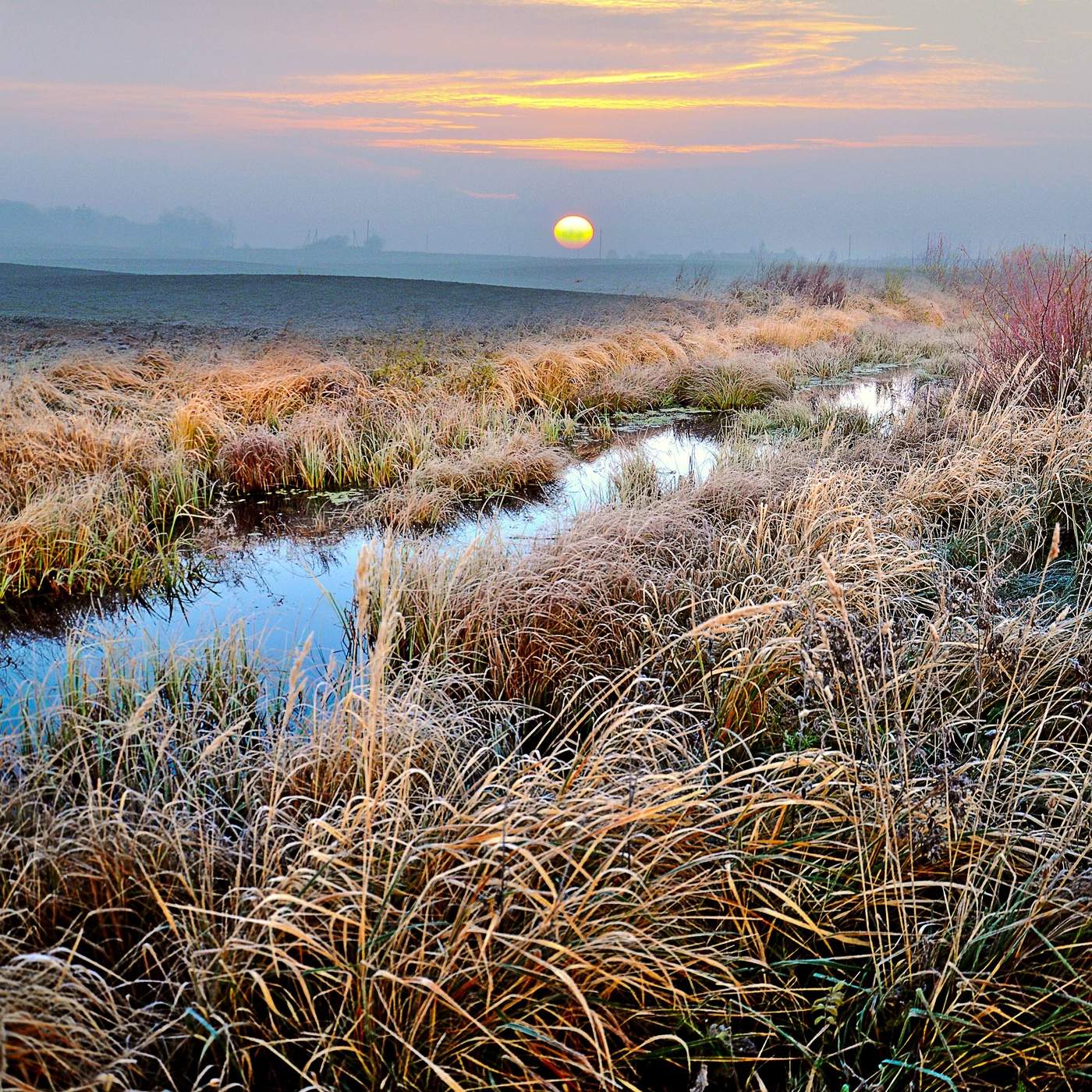 Herbst Morgendämmerung