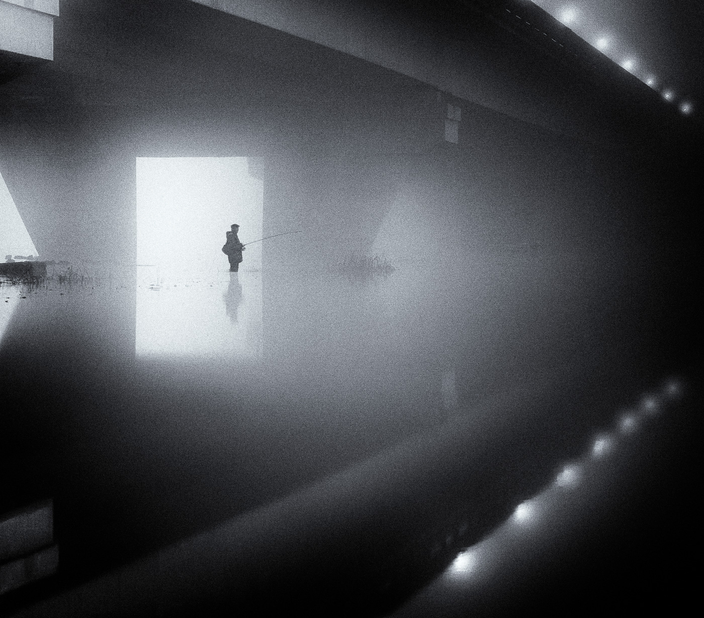 Ein einsamer Fischer ...