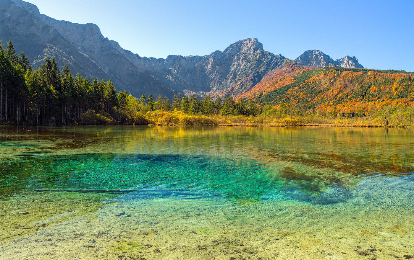 ein Herbsttag am Almsee