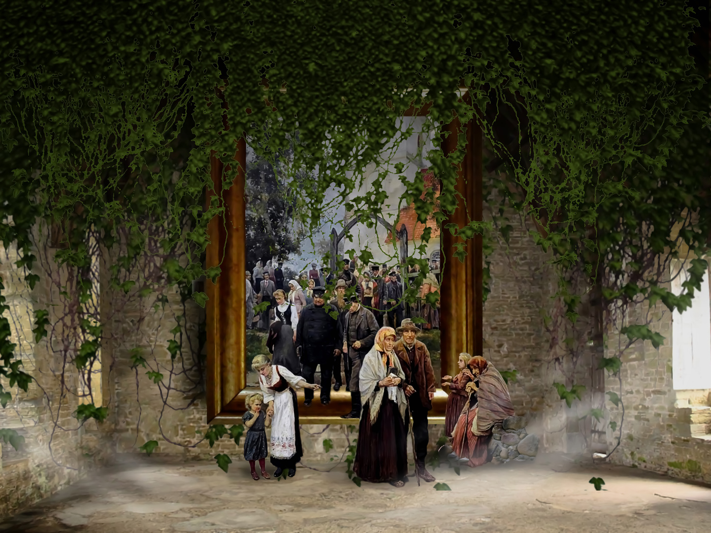 get out of the frame