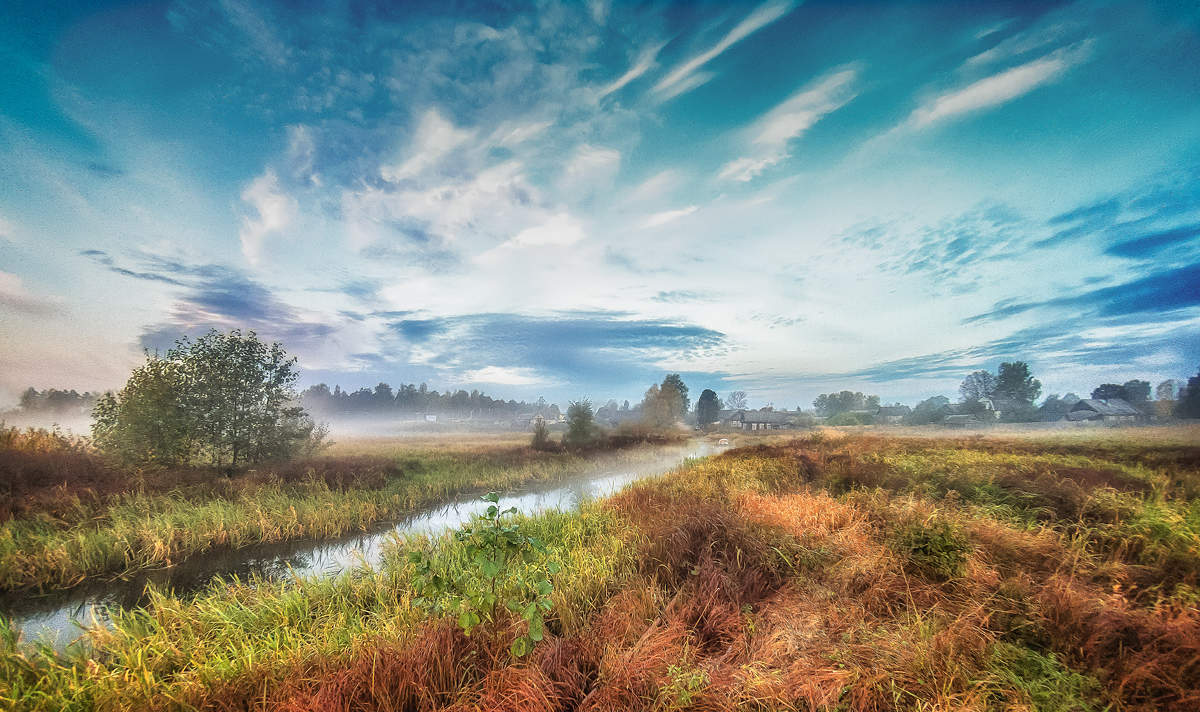 Herbst Morgendämmerung