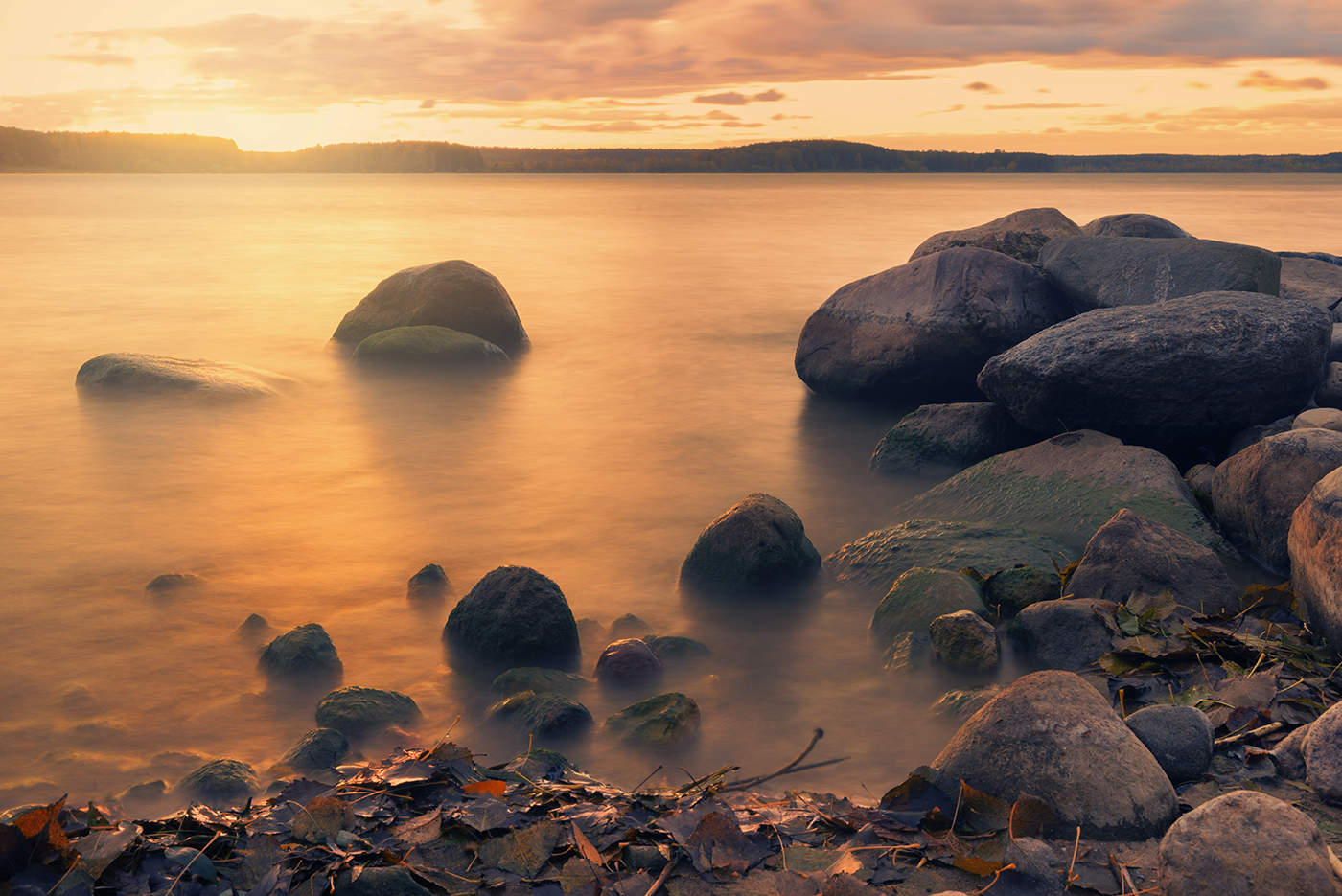Sonnenuntergang am Meer Minsk