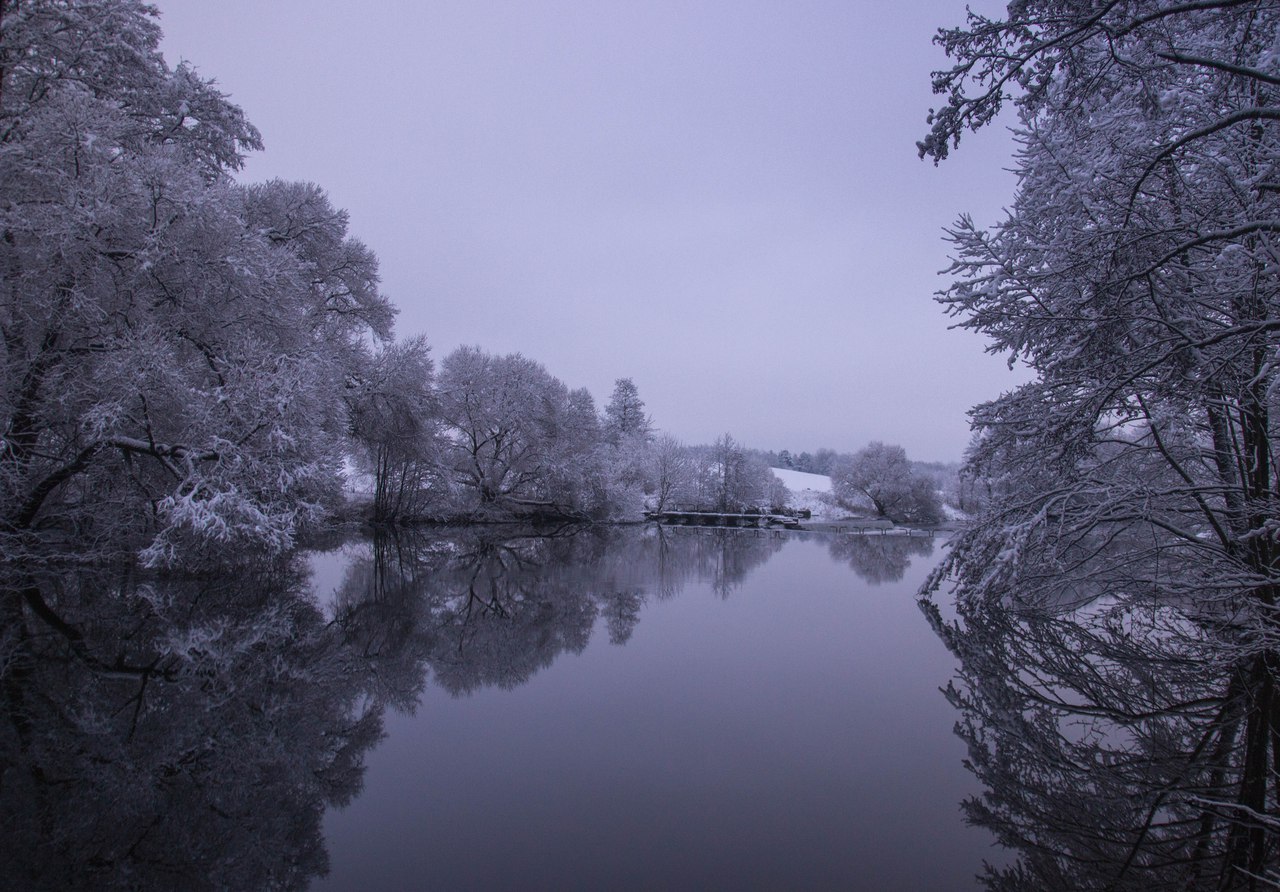 Sonnenuntergang im Winter