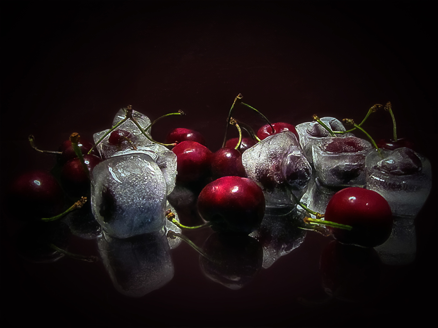 cherry in the ice