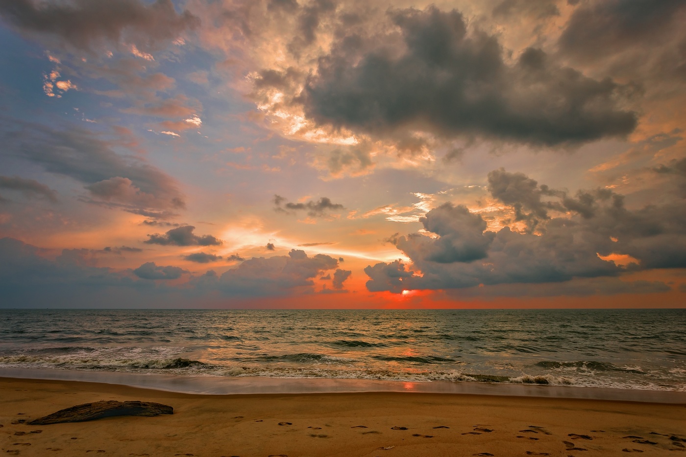 Palette des Sonnenuntergangs