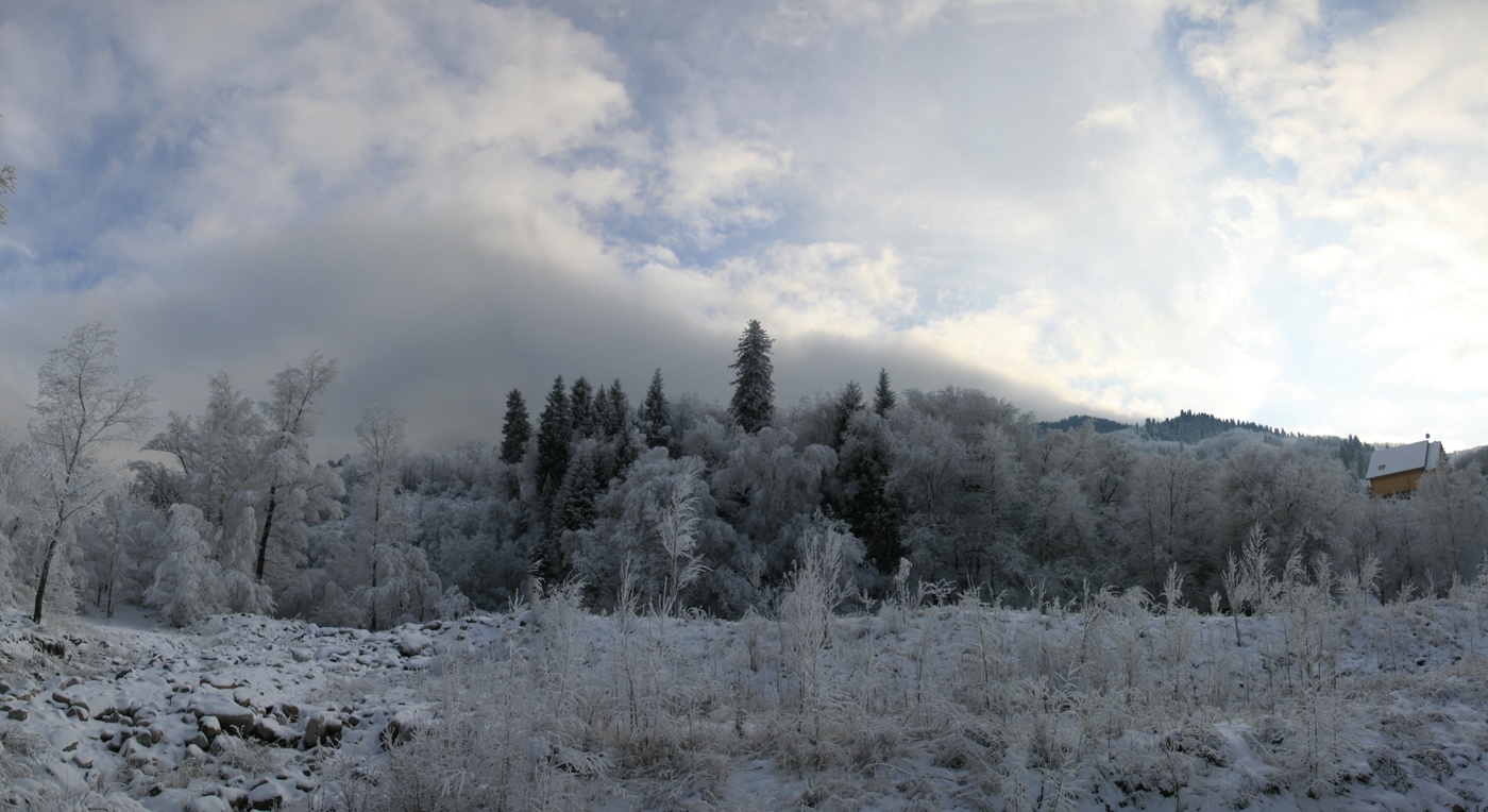 Sonnenuntergang im Winter