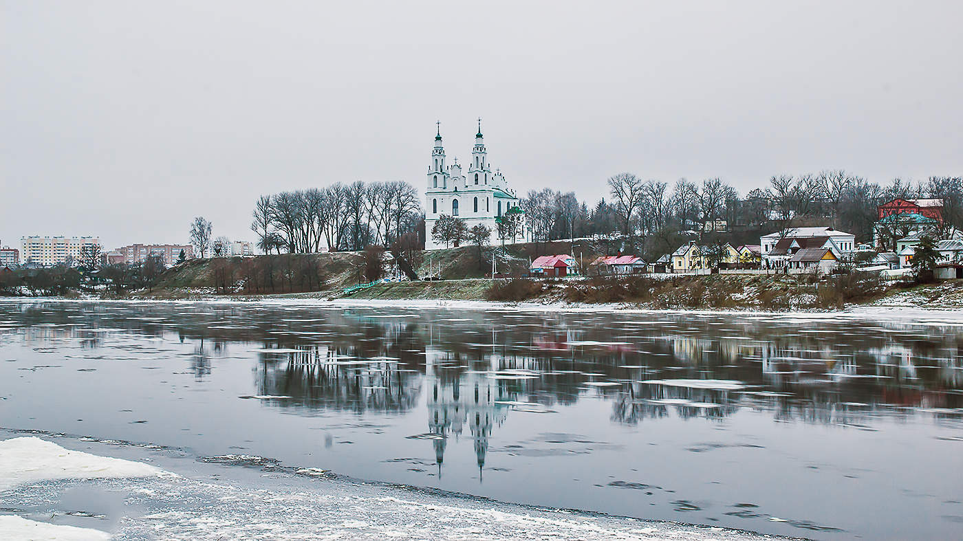 Freeze-up an der Düna