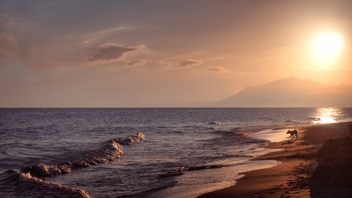 Die warme Mittelmeer.