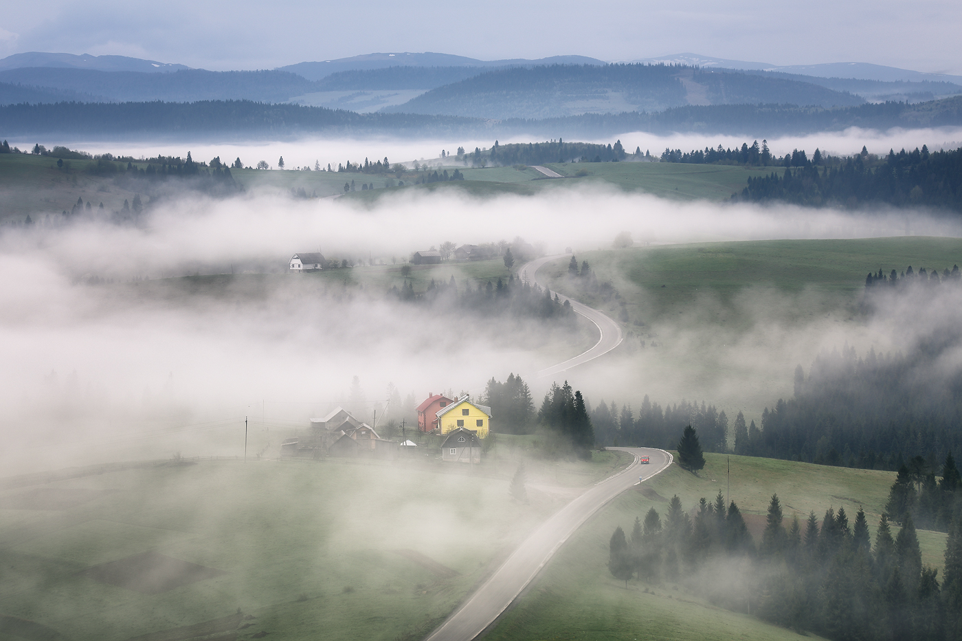 Dort, hinter dem Nebel ...