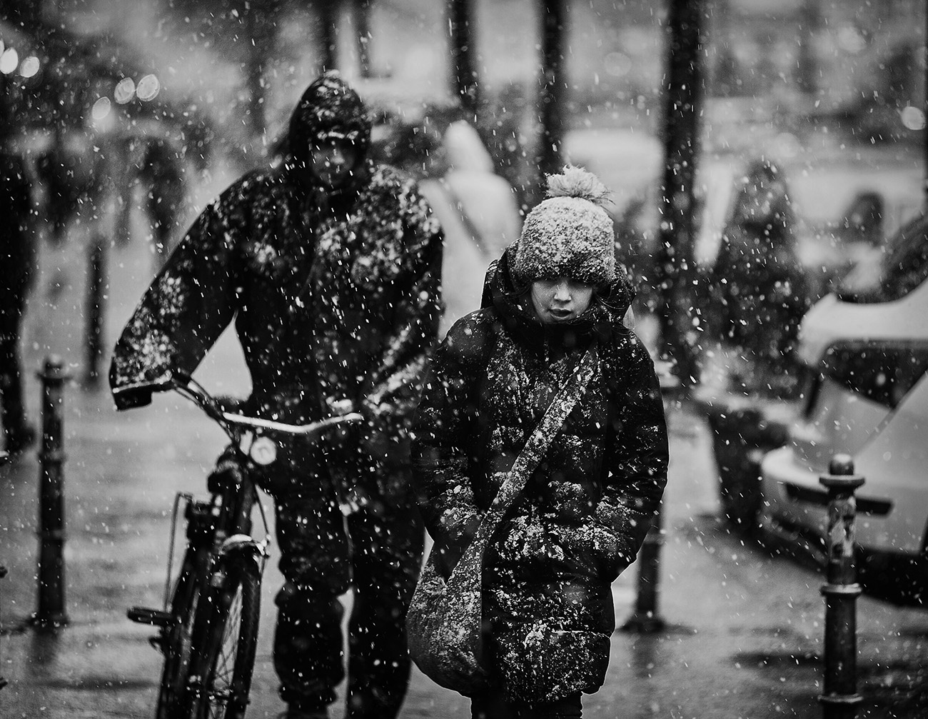 Der erste Schnee fallen