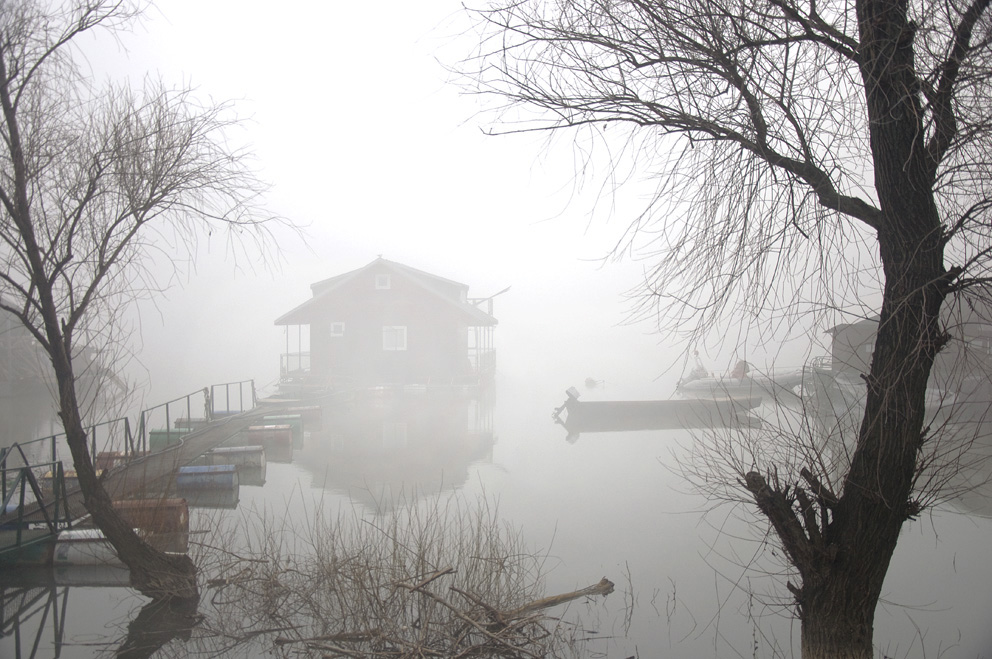 Nebel auf dem Fluss