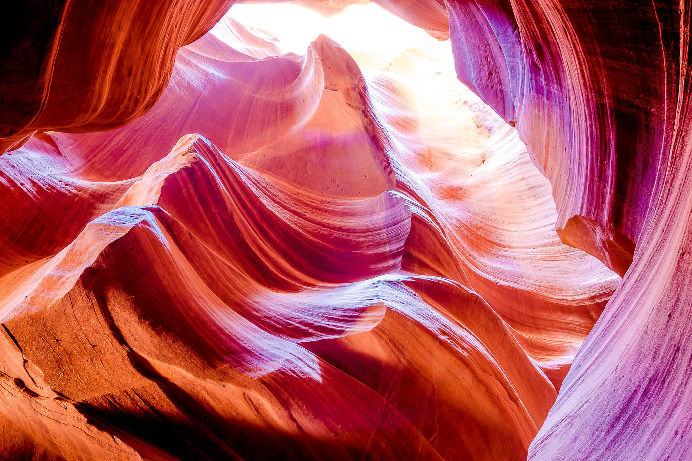 Colours of Antelope canyon
