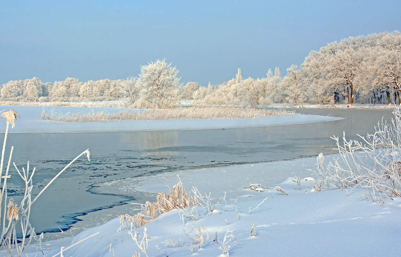 Winter-Fluss.