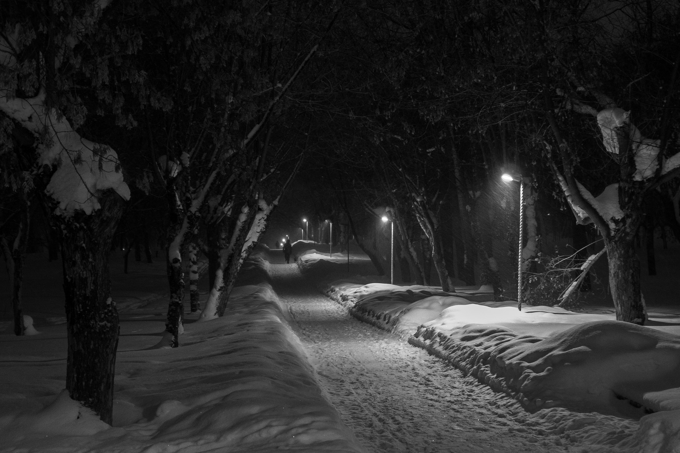 Sonnenuntergang im Winter