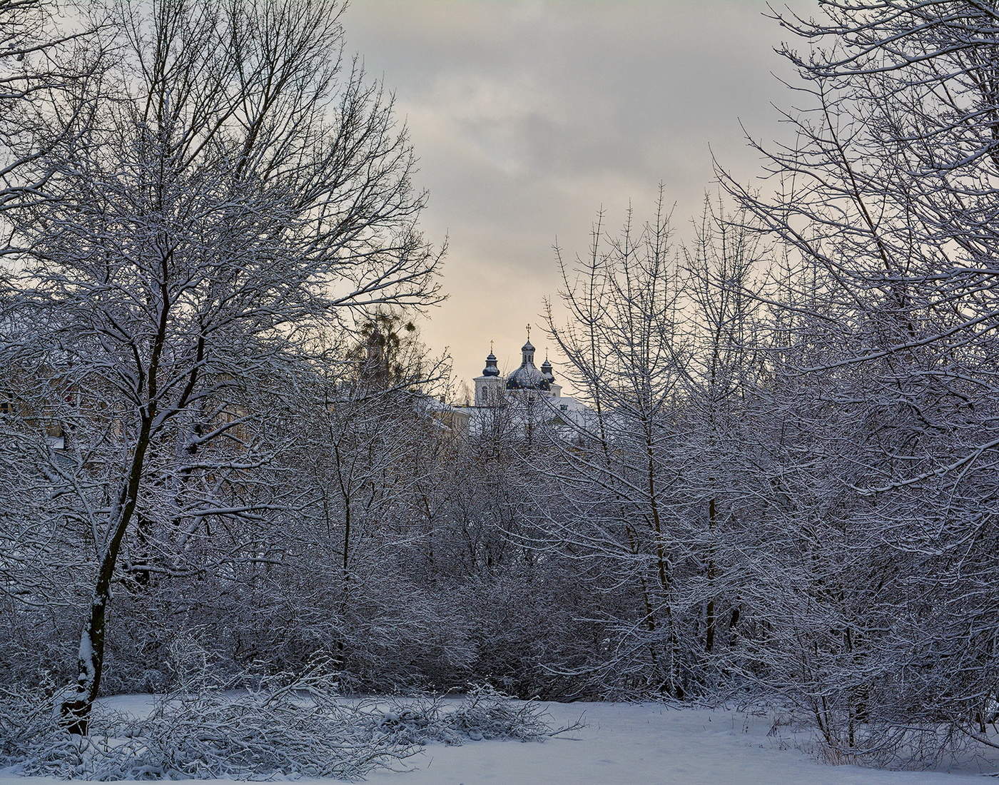 Sonnenuntergang im Winter
