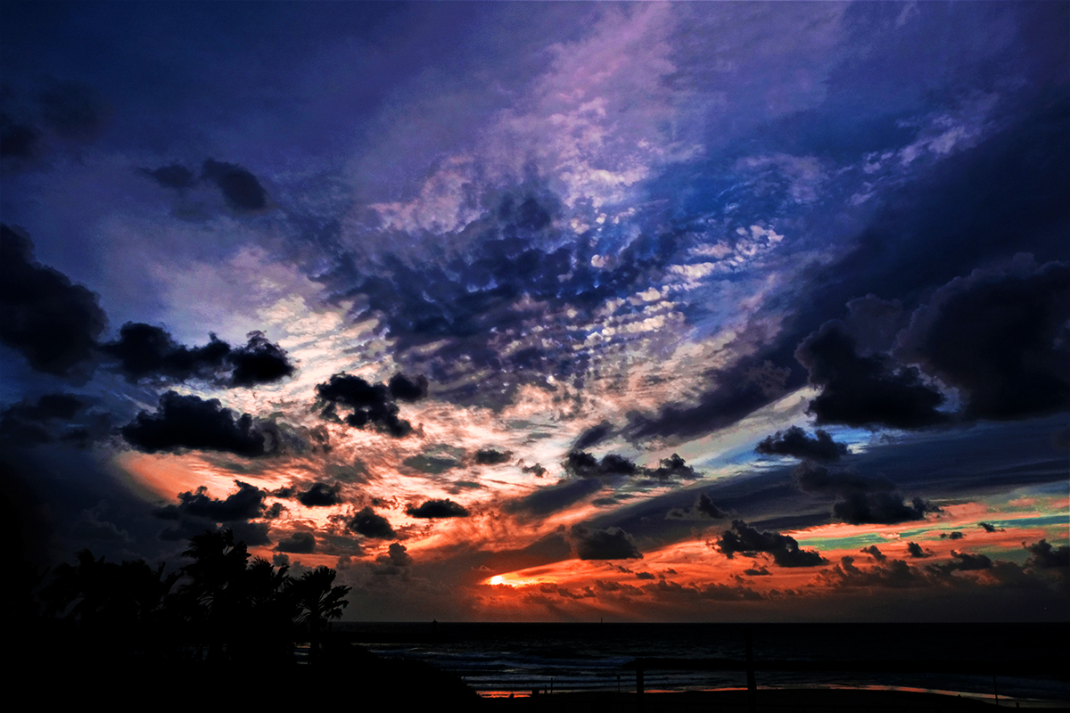 Sonnenuntergang und das Meer