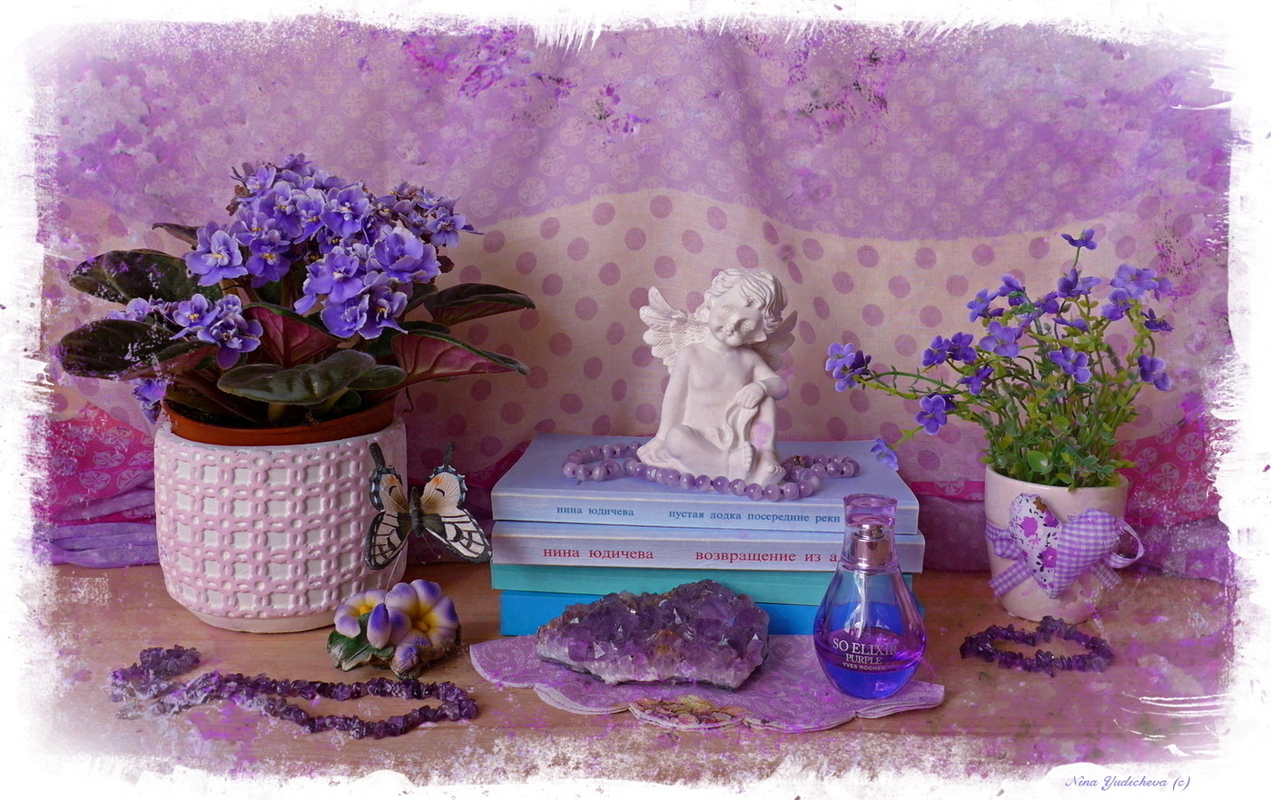 Veilchen und Bücher