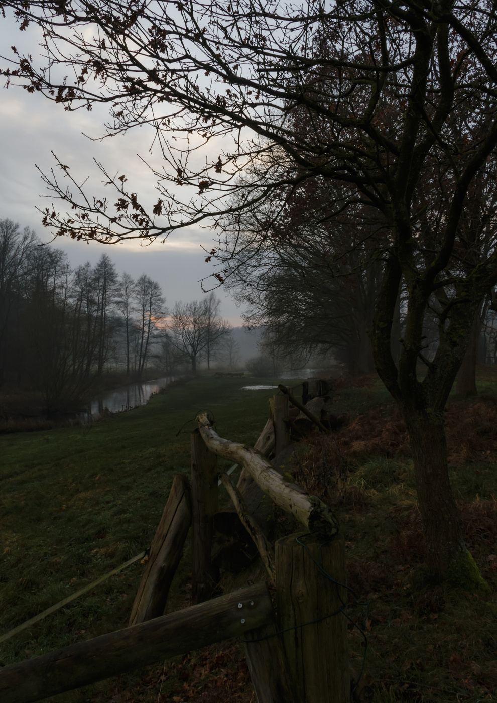 Abends an der Lachte