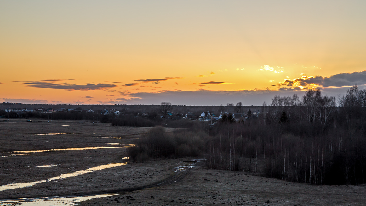 April Sonnenuntergang