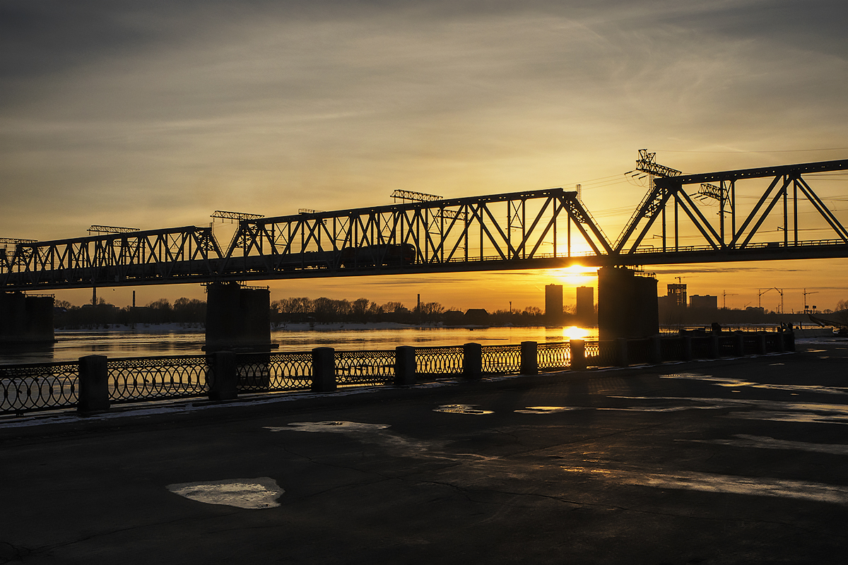 Sonnenuntergang in der Stadt