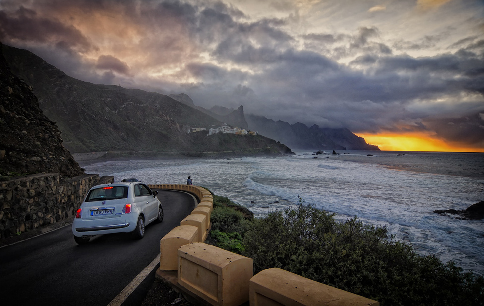 Der Weg in den Sonnenuntergang