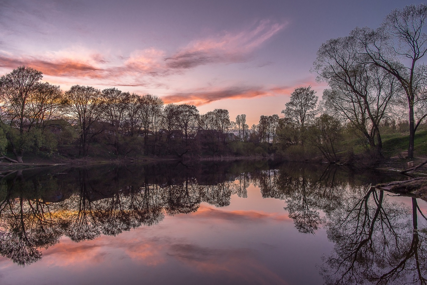 Frühling Sonnenuntergang