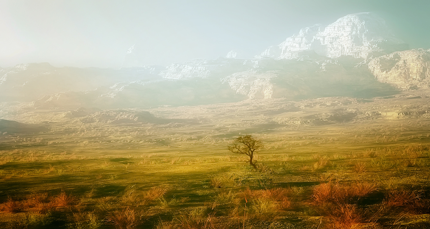 Am Fuße der Berge ...