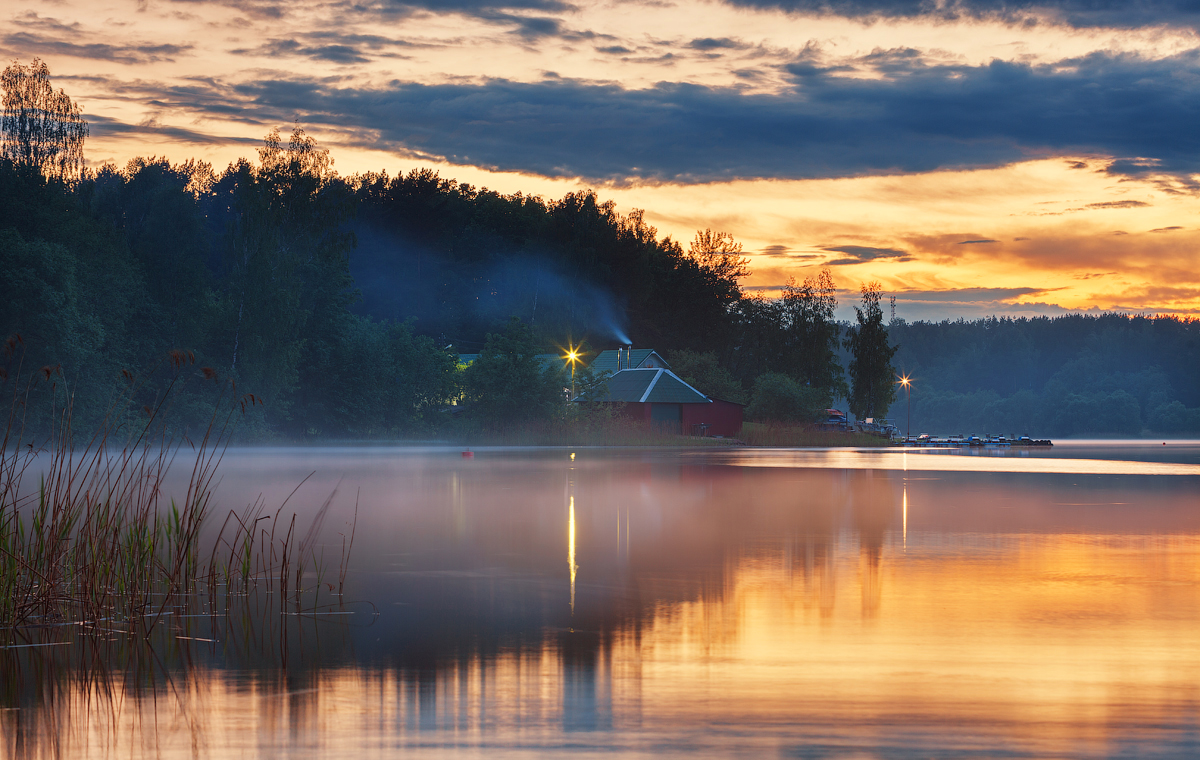 Der Abend nach dem regen