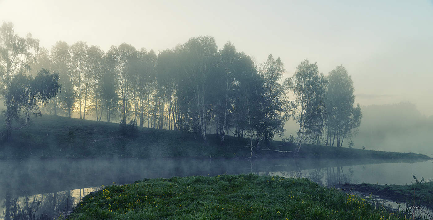 nebligen Morgengrauen