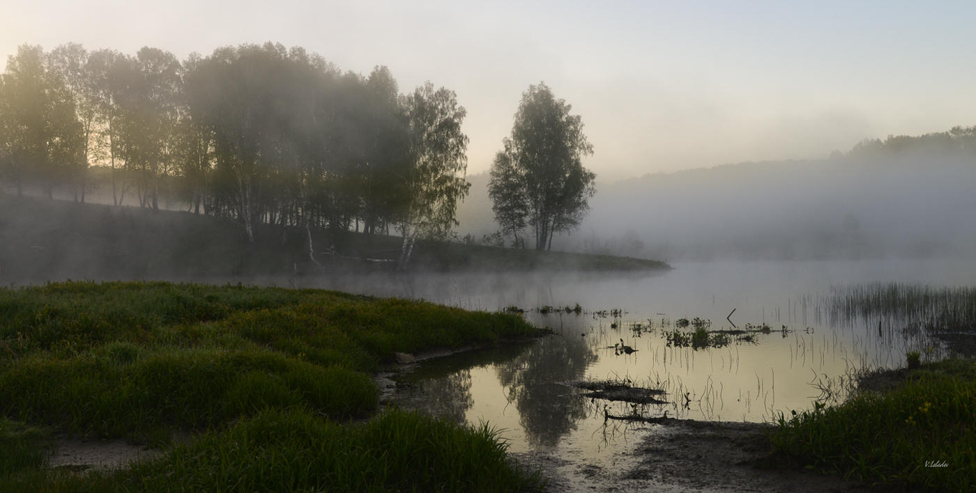nebligen Morgengrauen