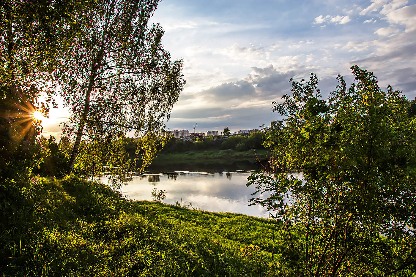 Vor Sonnenuntergang.