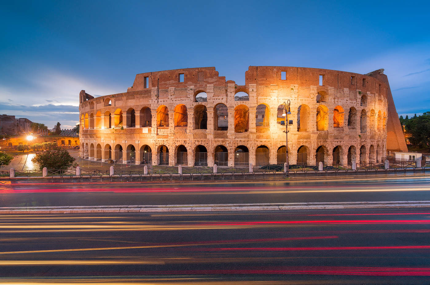 Blick aufs Colosseum