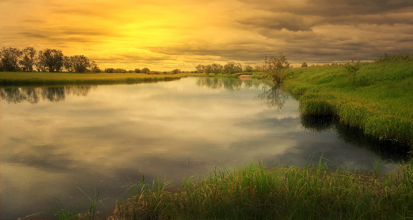 Strand kleine Bäche ...