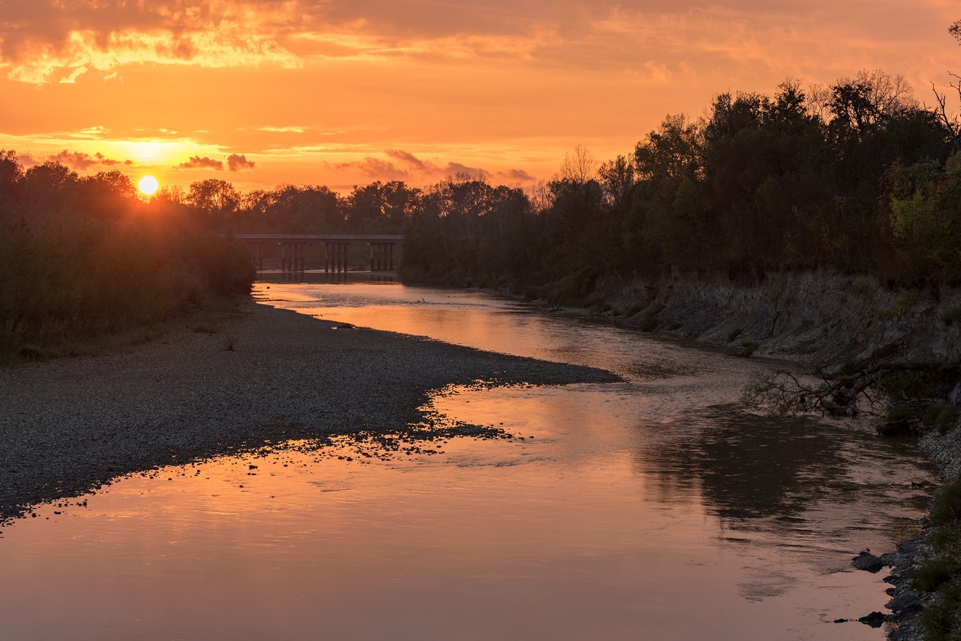 Farben des Sonnenuntergangs