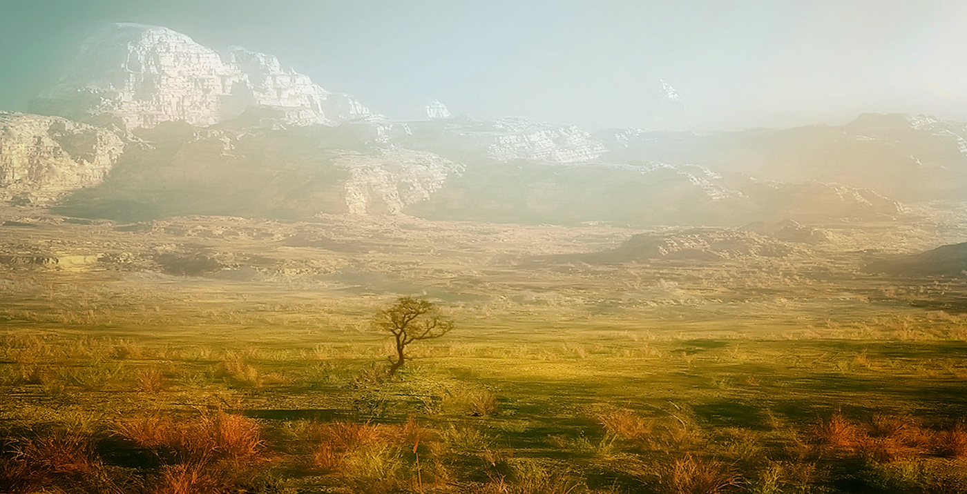 Am Fuße der Berge ...