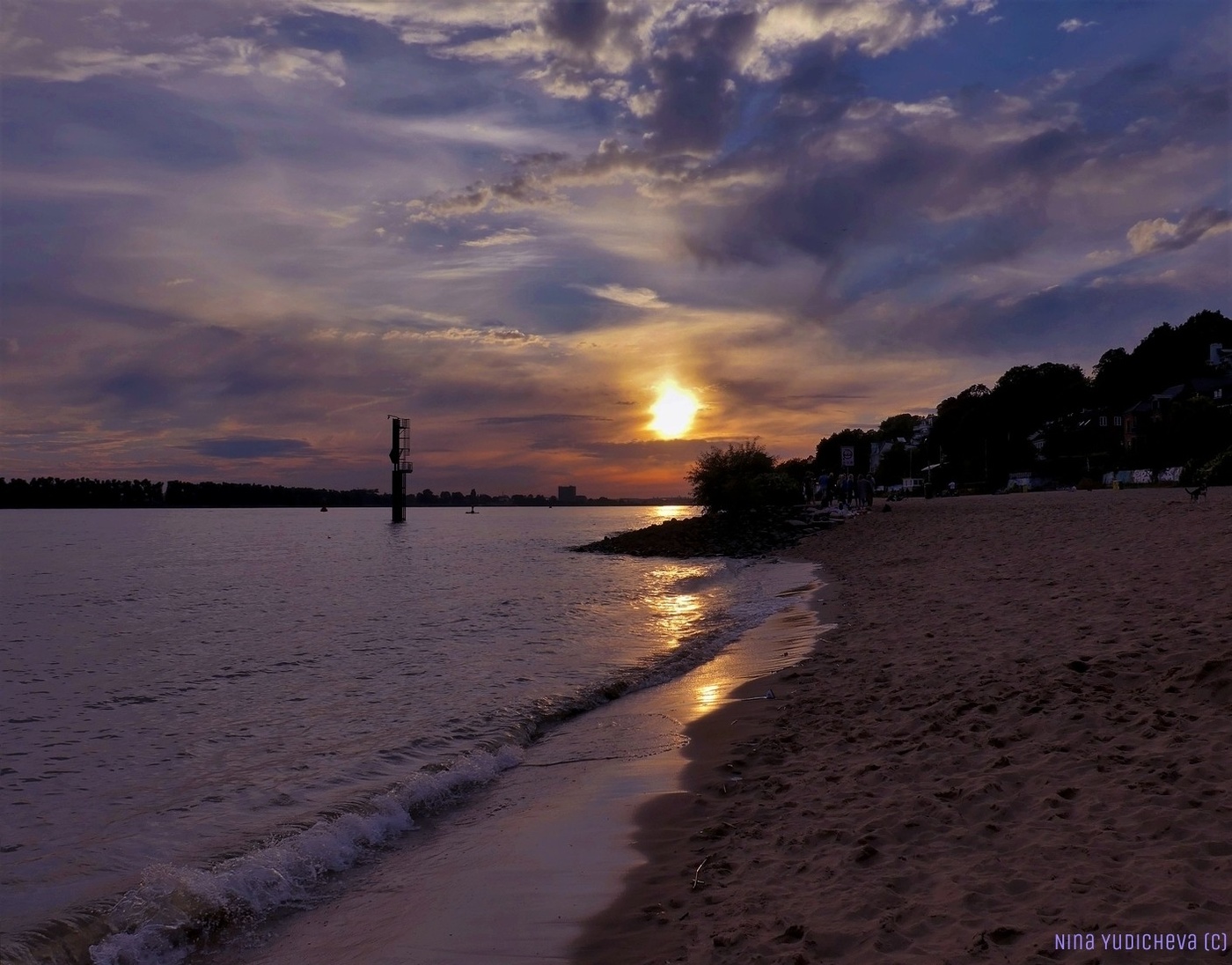 Lila Sonnenuntergang