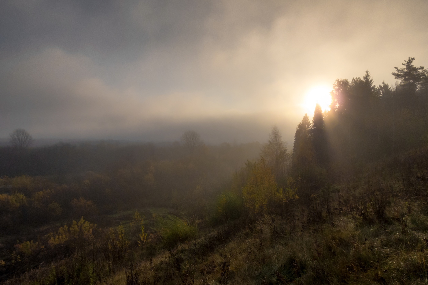 Herbst Morgendämmerung