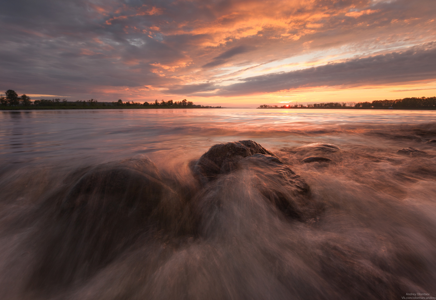 Bei Sonnenuntergang.