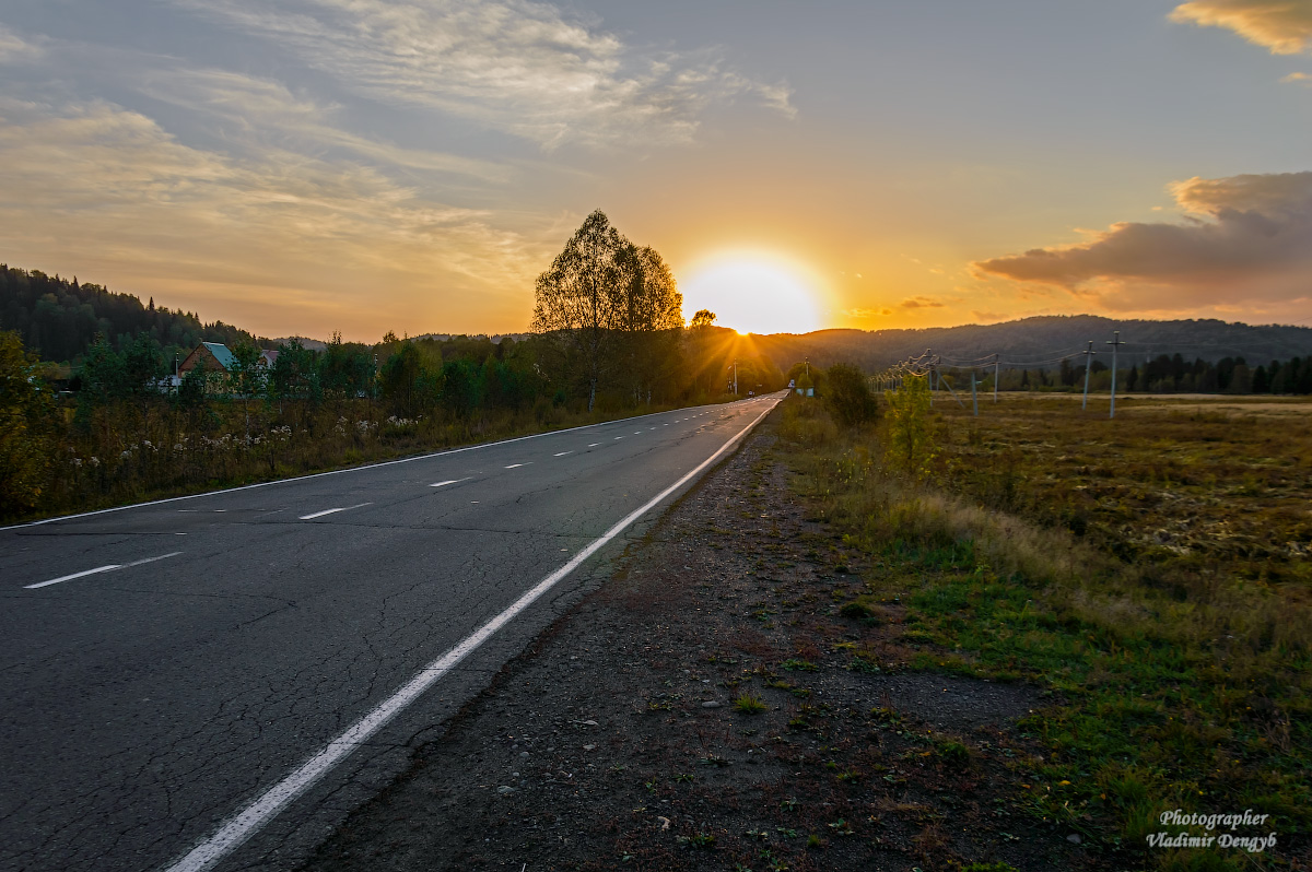 September Sonnenuntergang