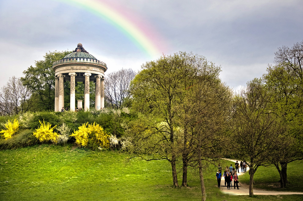 Eine Minute vor dem regen