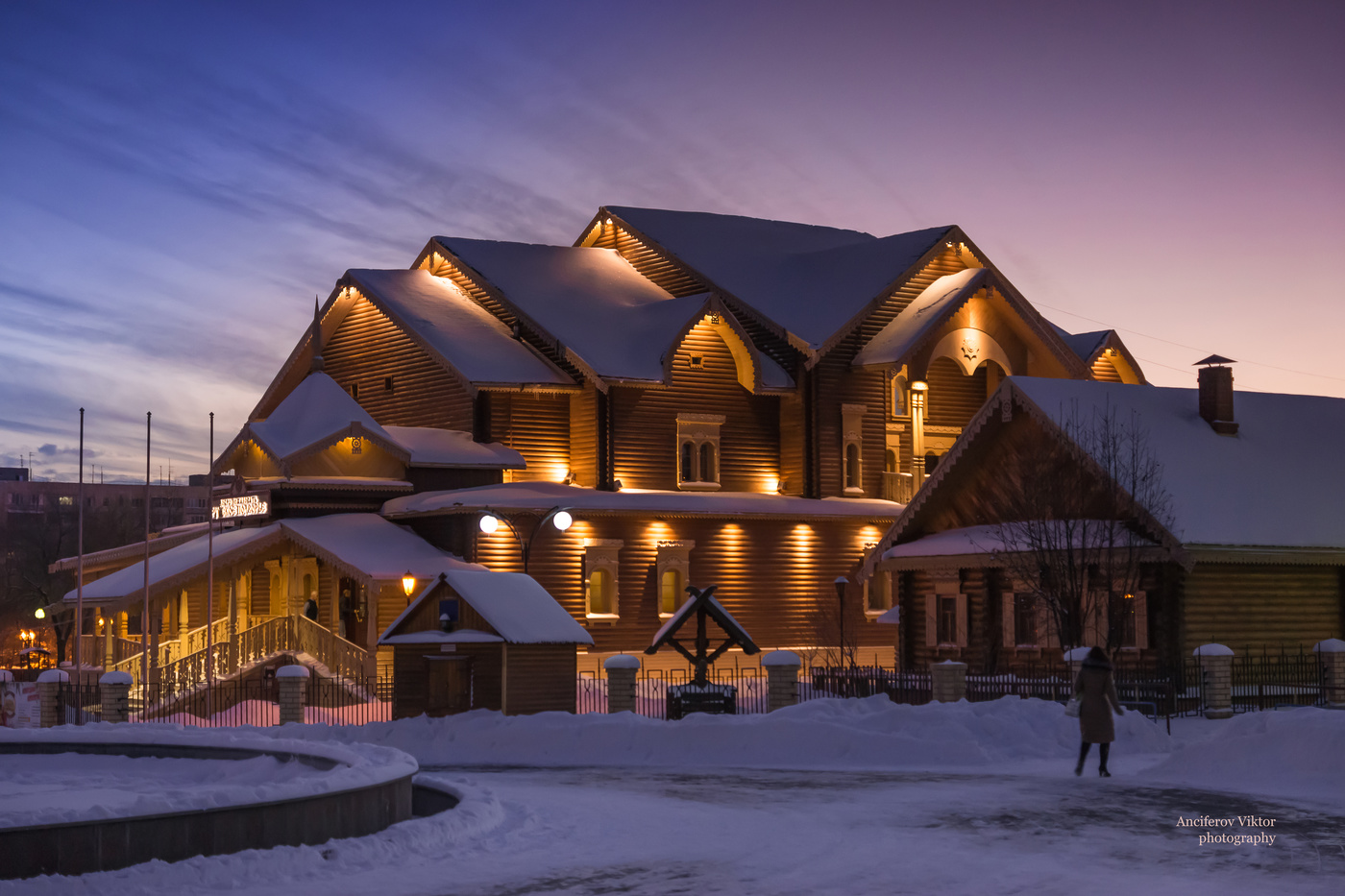 Sonnenuntergang im Winter