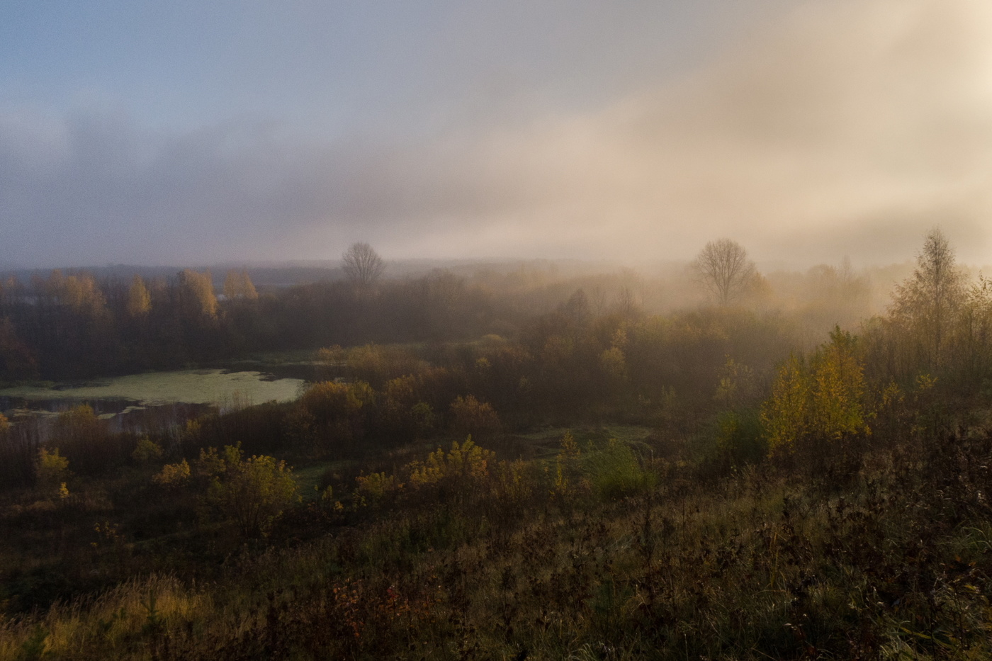 Herbst Morgendämmerung