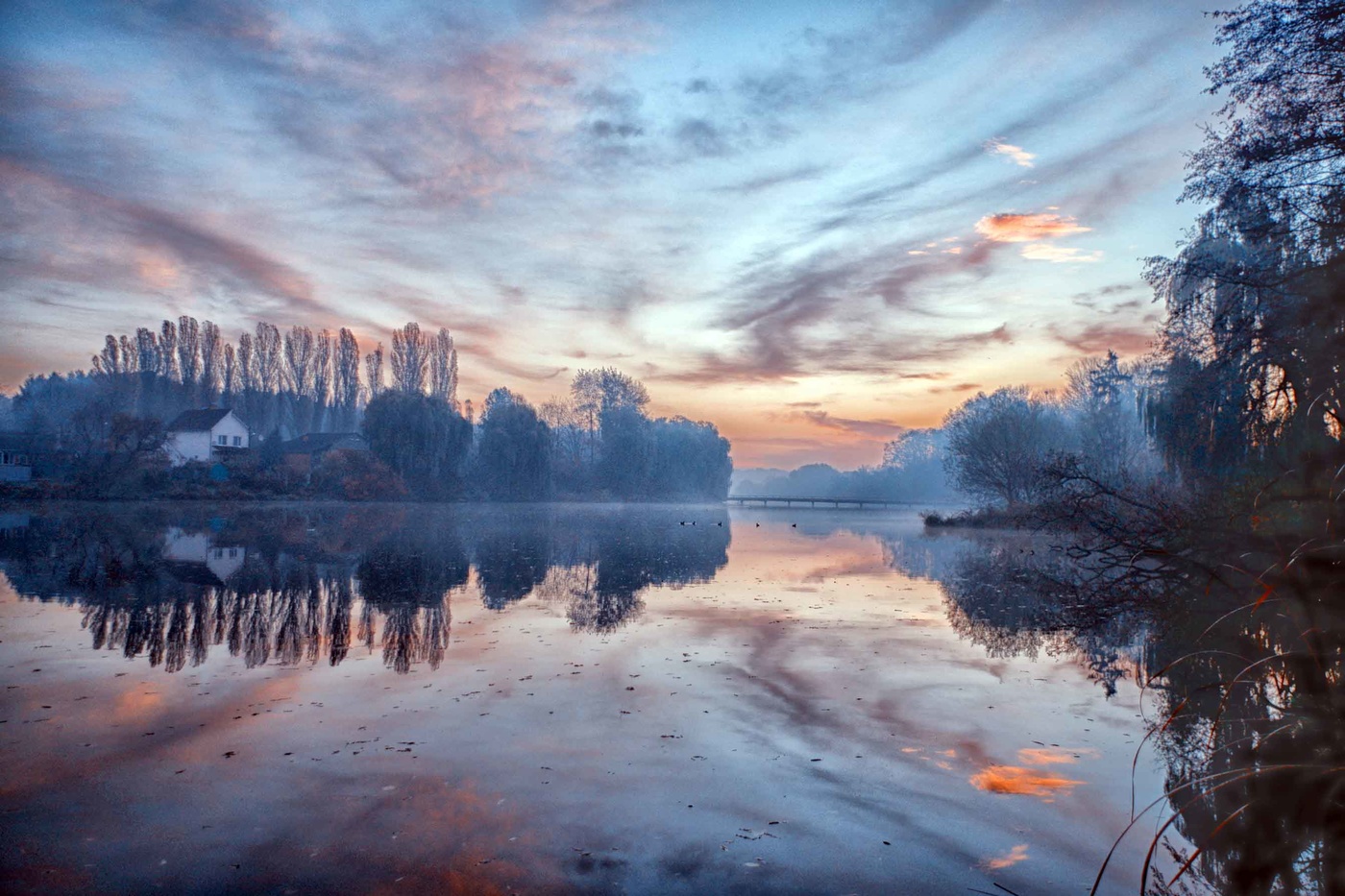 Herbst Morgendämmerung