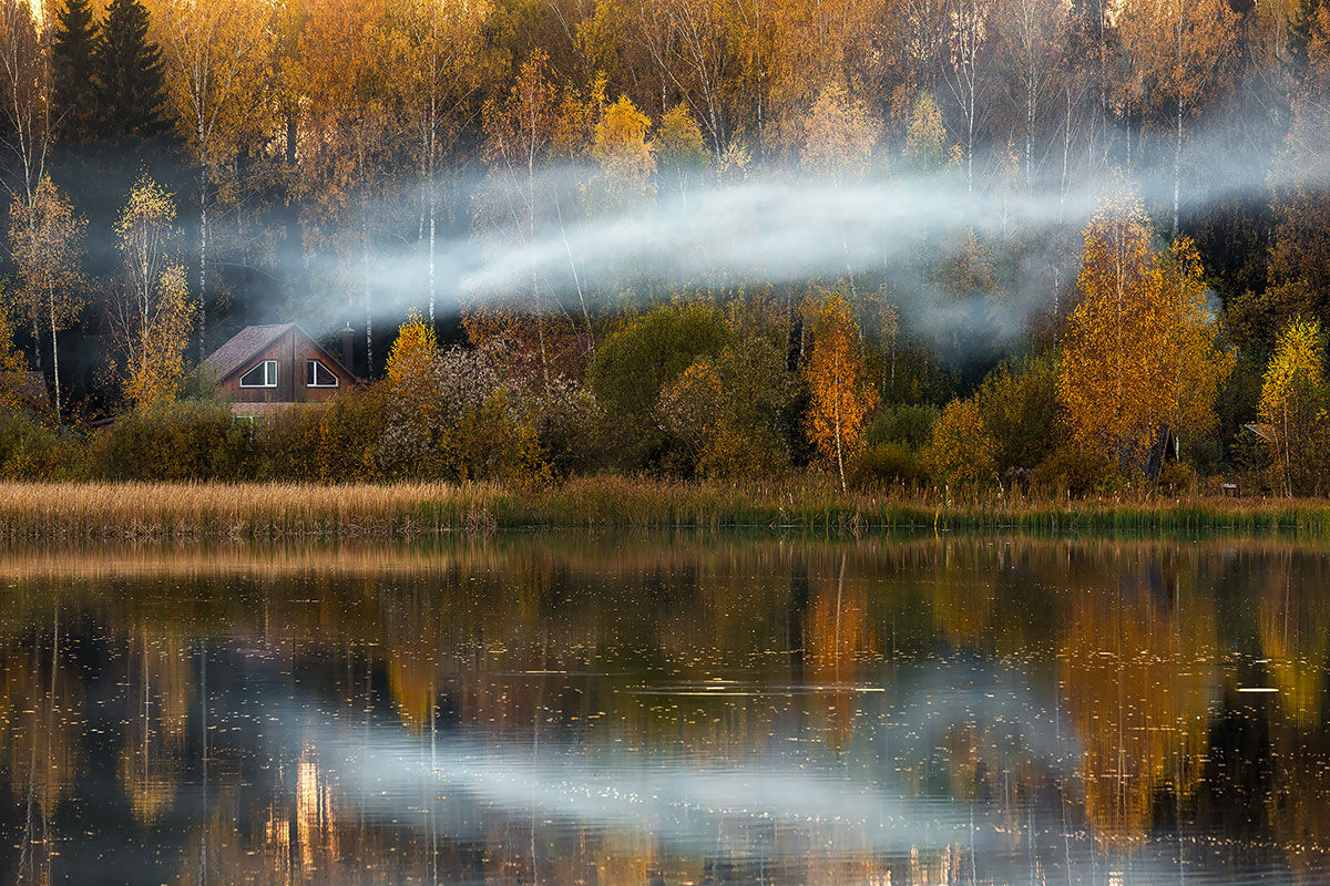Rauch verbreitet sich leise