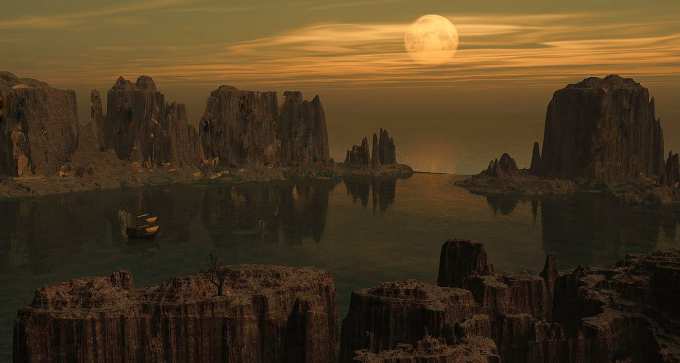 In einer ruhigen Bucht ...