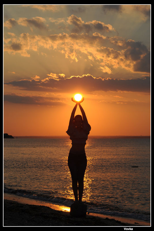 Sonne in den Händen