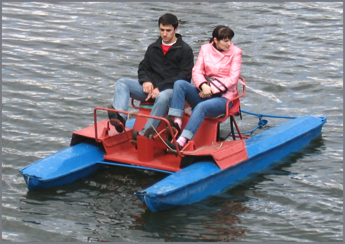 Alone in das Meer ist nicht der Bootsmann