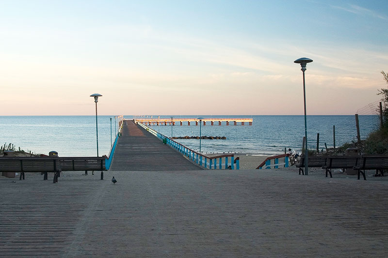 Piers im Morgengrauen (Palanga)