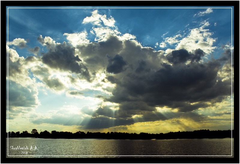 Sonnenuntergang über Pripjat