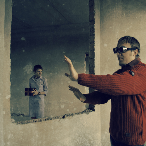 Abspielen einer blinden Katze ...